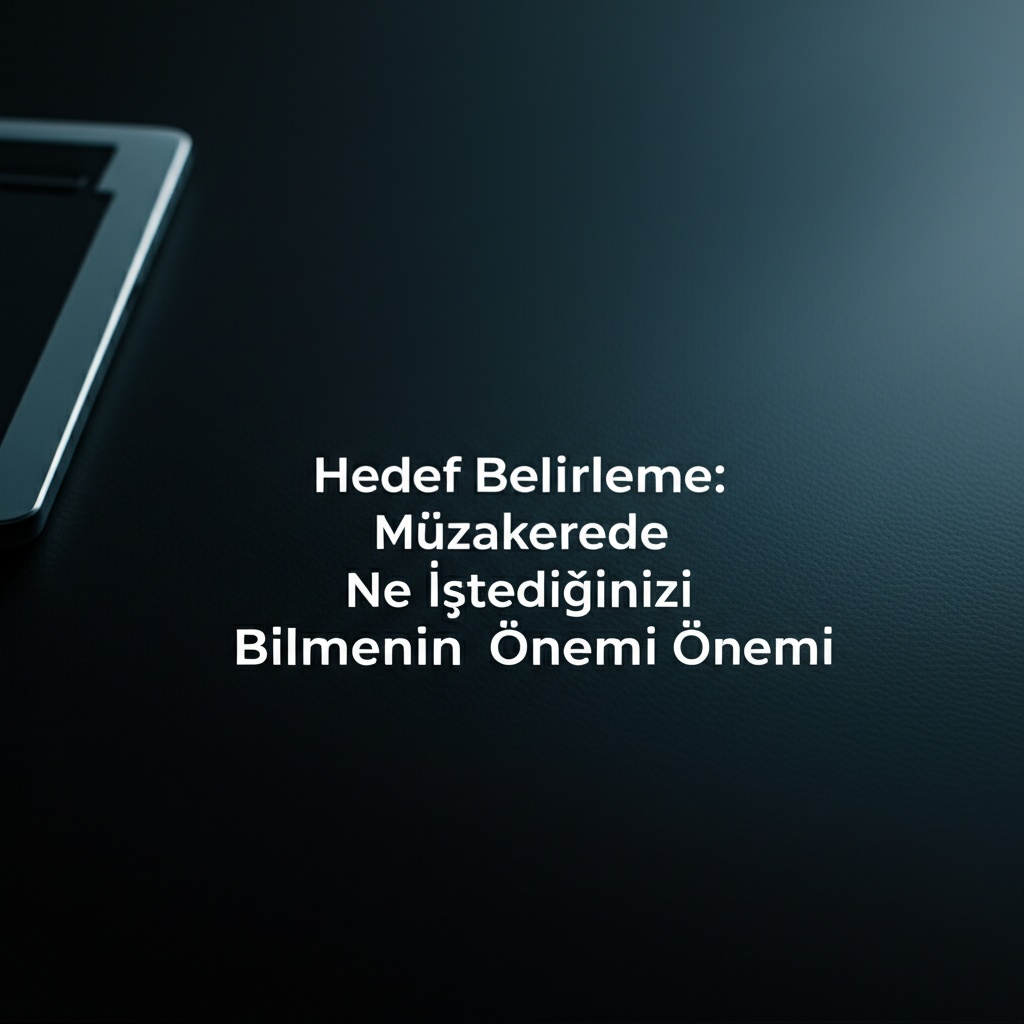 Hedef Belirleme: Müzakerede Ne İstediğinizi Bilmenin Önemi