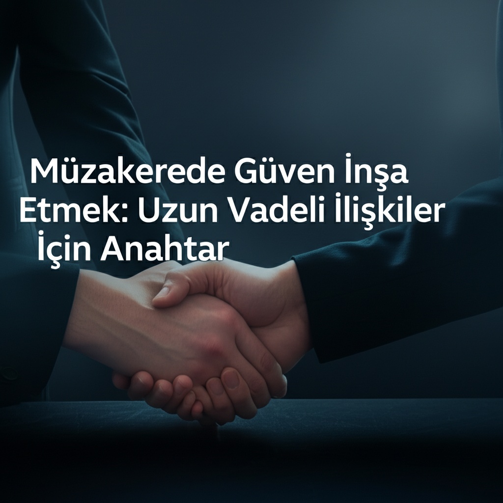Müzakerede Güven İnşa Etmek: Uzun Vadeli İlişkiler İçin Anahtar