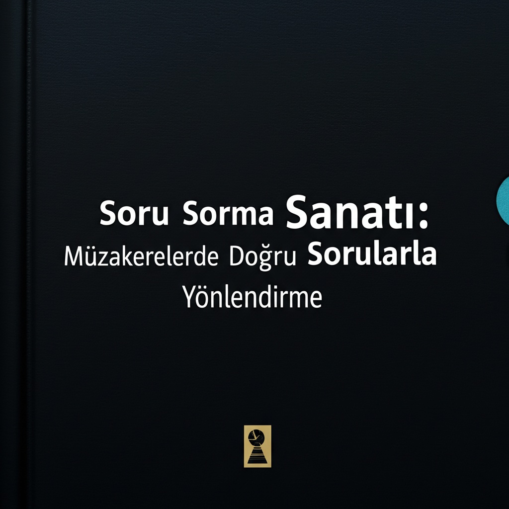 Soru Sorma Sanatı: Müzakerelerde Doğru Sorularla Yönlendirme